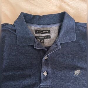 Banana Republic Men's Dark Blue Polo Shirt